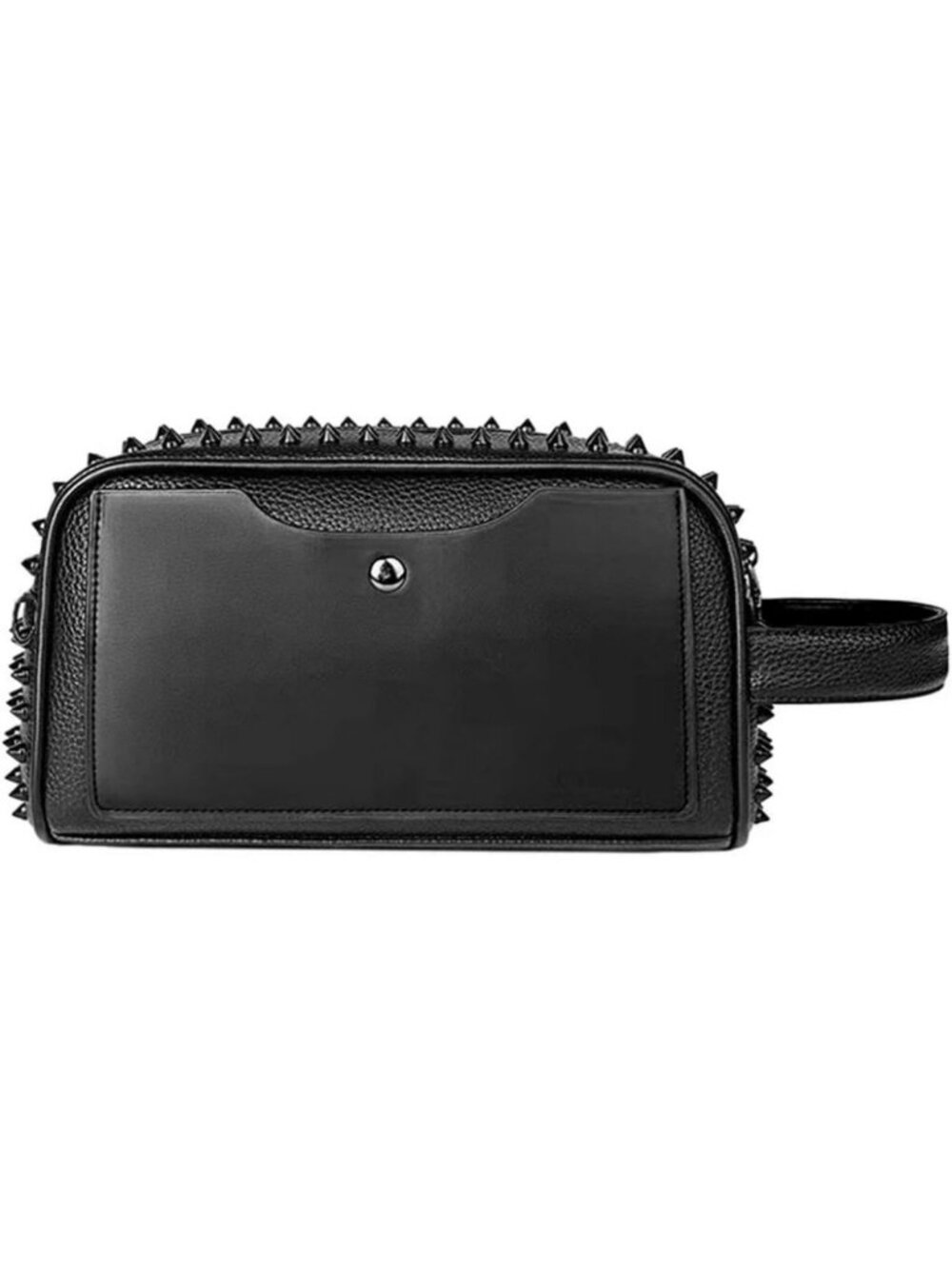 Punk Studded Crossbody Clutch Bag, Stylish PU Leather Purse with Strap